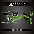 thumbnail image 1 of Attack Graphics Custom Renegade Complete Bike Restyle Graphics Kit Compatible with Polisport MX Restyling Kit for Kawasaki KX125 2004, 1 of 2
