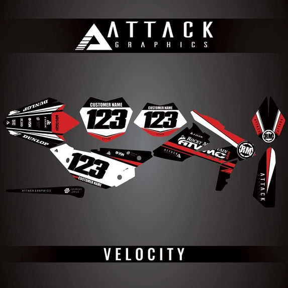 Attack Graphics Custom Velocity Complete Bike Graphics Kit for Beta 350 RR 2016