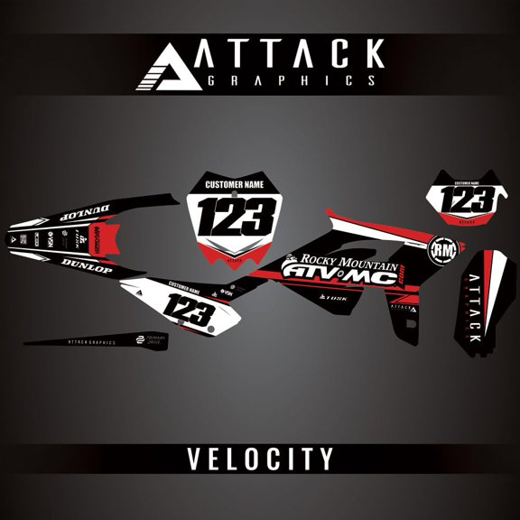 Attack Graphics Custom Velocity Complete Bike Graphics Kit for Beta 500 RR-S 2022
