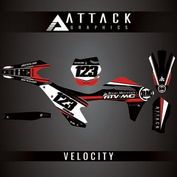 Attack Graphics Custom Velocity Complete Bike Graphics Kit for GASGAS EX 250F 2022