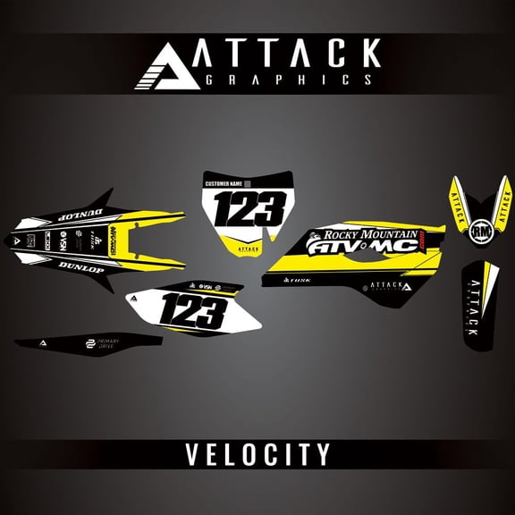 Attack Graphics Custom Velocity Complete Bike Graphics Kit for Husqvarna TC 250 2016