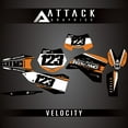 thumbnail image 1 of Attack Graphics Custom Velocity Complete Bike Graphics Kit for KTM 200 XC-W 2010, 1 of 2