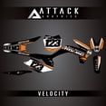 thumbnail image 1 of Attack Graphics Custom Velocity Complete Bike Graphics Kit for KTM 450 XC-F 2015, 1 of 2