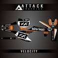thumbnail image 1 of Attack Graphics Custom Velocity Complete Bike Graphics Kit for KTM 50 SX Mini 2017, 1 of 3