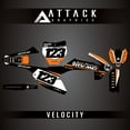 thumbnail image 1 of Attack Graphics Custom Velocity Complete Bike Graphics Kit for KTM 65 SX 2018, 1 of 2