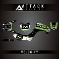 thumbnail image 1 of Attack Graphics Custom Velocity Complete Bike Graphics Kit for Kawasaki KLX140 2020, 1 of 2