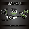 thumbnail image 1 of Attack Graphics Custom Velocity Complete Bike Graphics Kit for Kawasaki KX65 2002, 1 of 3