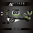 thumbnail image 1 of Attack Graphics Custom Velocity Complete Bike Graphics Kit for Kawasaki KX65 2018, 1 of 2