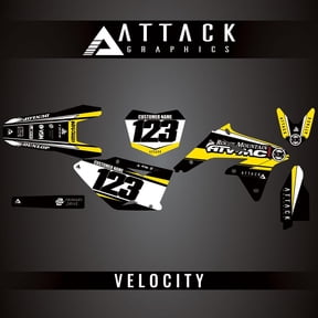 Attack Graphics Custom Velocity Complete Bike Graphics Kit for Suzuki RMZ450 2017