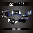thumbnail image 1 of Attack Graphics Custom Velocity Complete Bike Graphics Kit for Yamaha PW50 YZinger 2002, 1 of 2