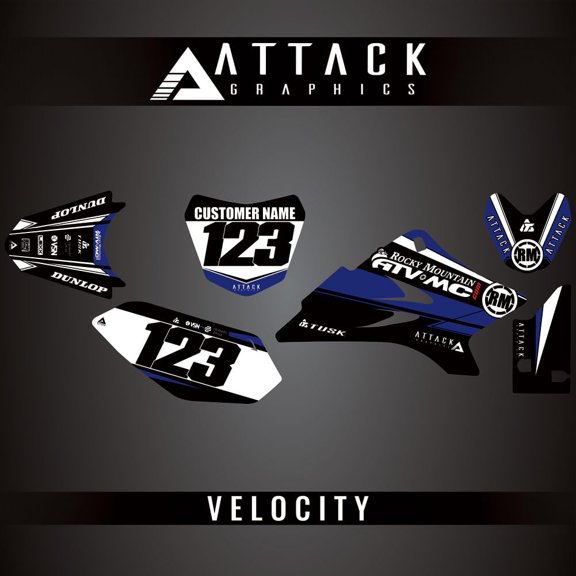 Attack Graphics Custom Velocity Complete Bike Graphics Kit for Yamaha TTR 50E 2014