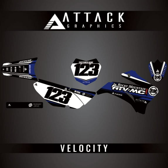 Attack Graphics Custom Velocity Complete Bike Graphics Kit for Yamaha TTR125LE 2023