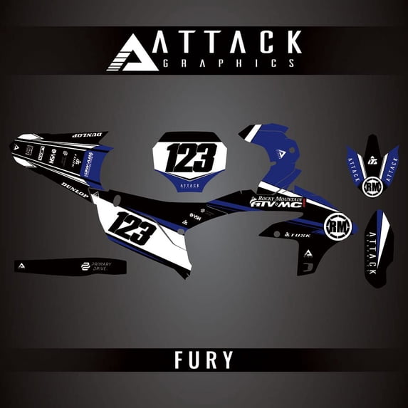 Attack Graphics Custom Velocity Complete Bike Graphics Kit for Yamaha YZ250F 50th Anniversary Edition 2024