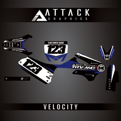 Attack Graphics Custom Velocity Complete Bike Graphics Kit for Yamaha YZ85 2022