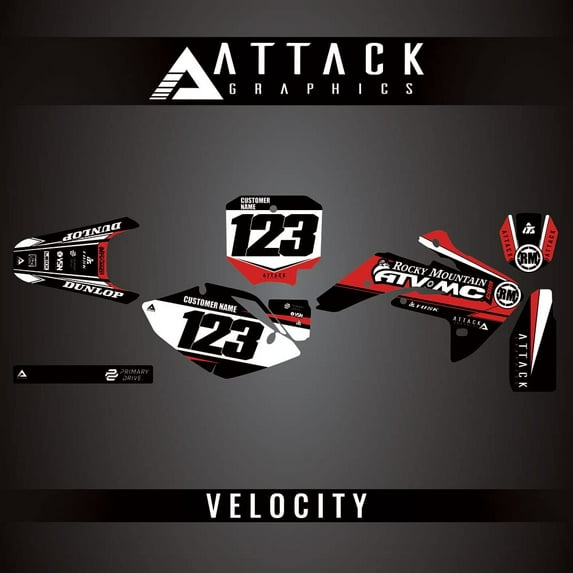 Attack Graphics Custom Velocity Complete Bike Graphics Kit