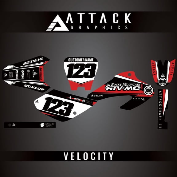Attack Graphics Custom Velocity Complete Bike Graphics Kit