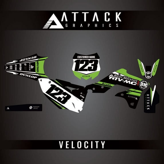 Attack Graphics Custom Velocity Complete Bike Graphics Kit