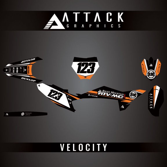 Attack Graphics Custom Velocity Complete Bike Graphics Kit