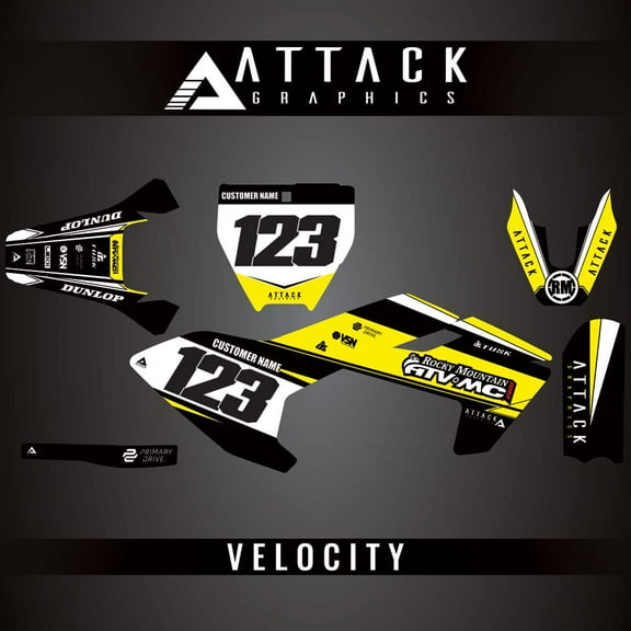 Attack Graphics Custom Velocity Complete Bike Graphics Kit