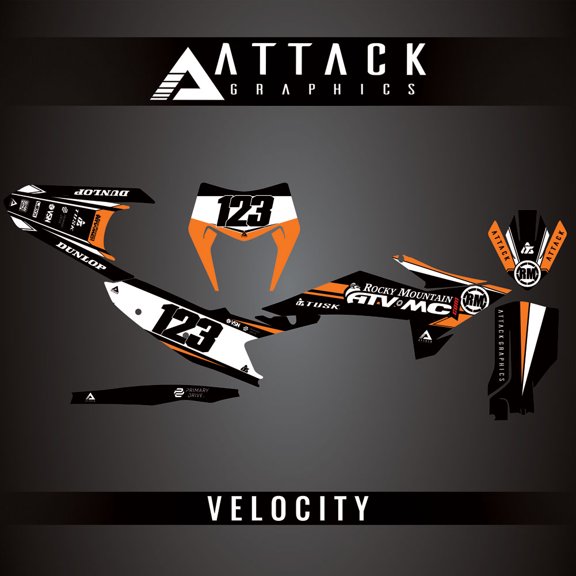 Attack Graphics Custom Velocity Complete Bike Graphics Kit