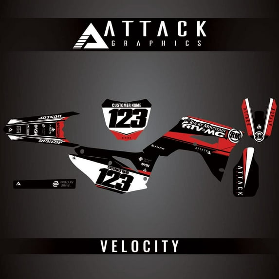 Attack Graphics Custom Velocity Complete Bike Graphics Kit