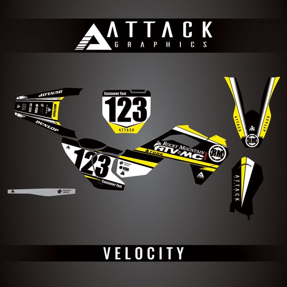 Attack Graphics Custom Velocity Complete Bike Graphics Kit