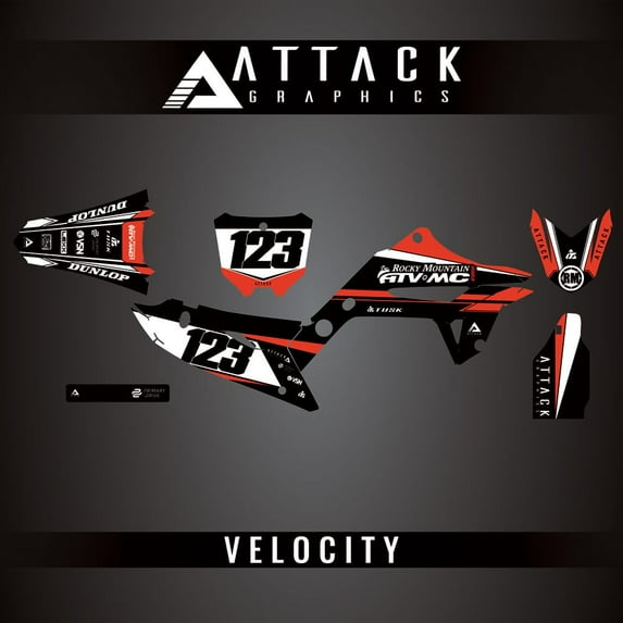Attack Graphics Custom Velocity Complete Bike Restyle Graphics Kit 2022 Restyling Kit