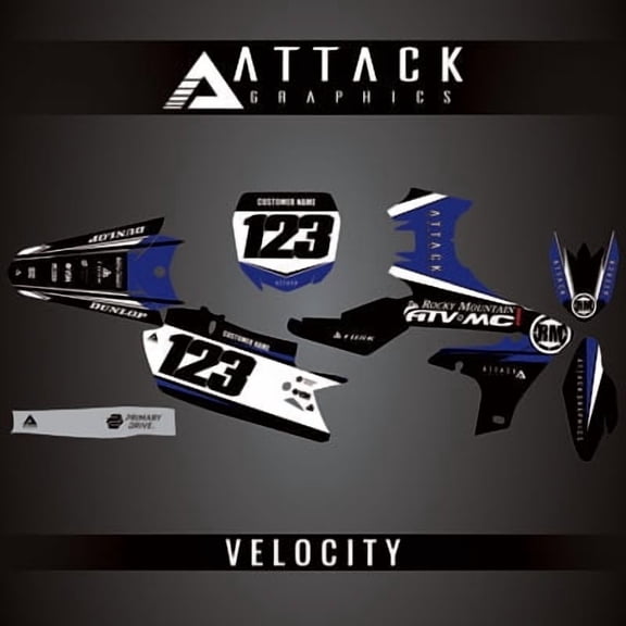 Attack Graphics Custom Velocity Complete Bike Restyle Graphics Kit Cycra Powerflow Body Kit