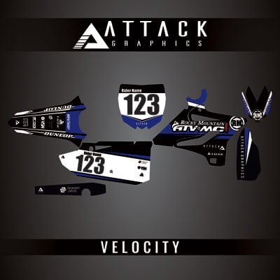 Attack Graphics Custom Velocity Complete Bike Restyle Graphics Kit Polisport MX Restyling Kit
