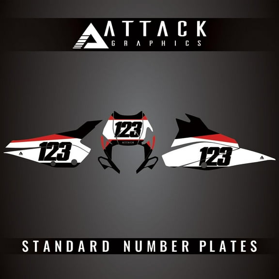Attack Graphics Elite Number Plate Backgrounds for Beta 250 RR Race Edition 2025