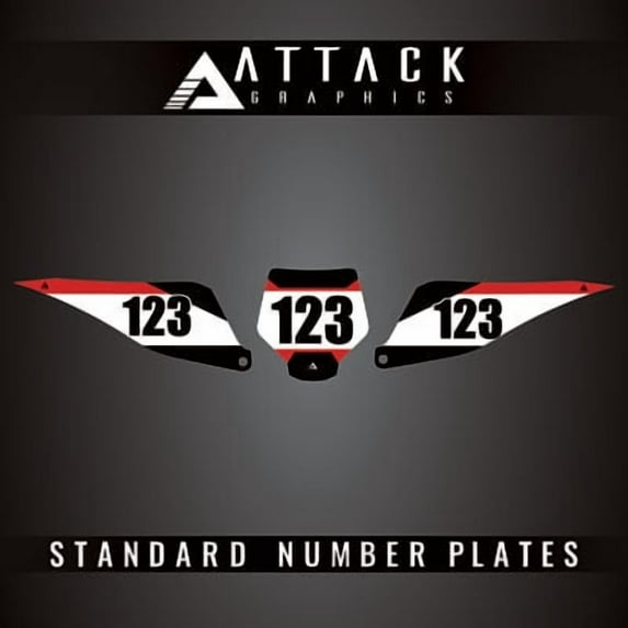 Attack Graphics Elite Number Plate Backgrounds For Stark Future Varg EX 2025