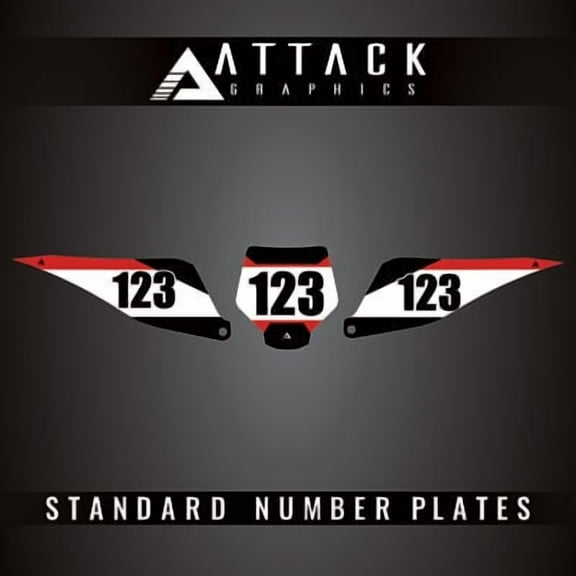 Attack Graphics Elite Number Plate Backgrounds For Stark Future Varg MX 2024