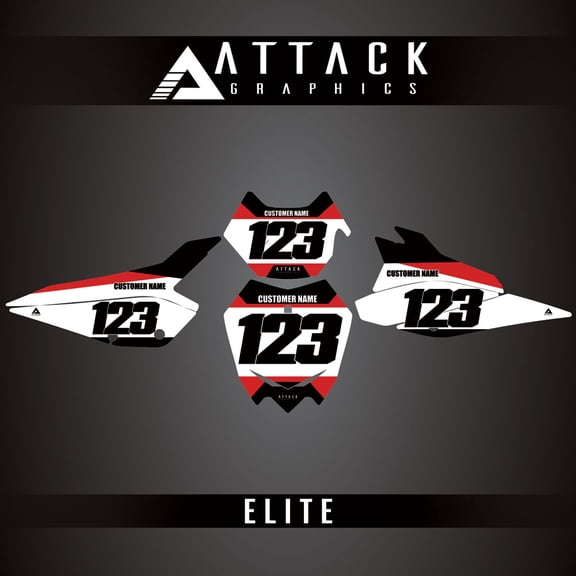 Attack Graphics Elite Number Plate Backgrounds for Beta 200 RR 2023