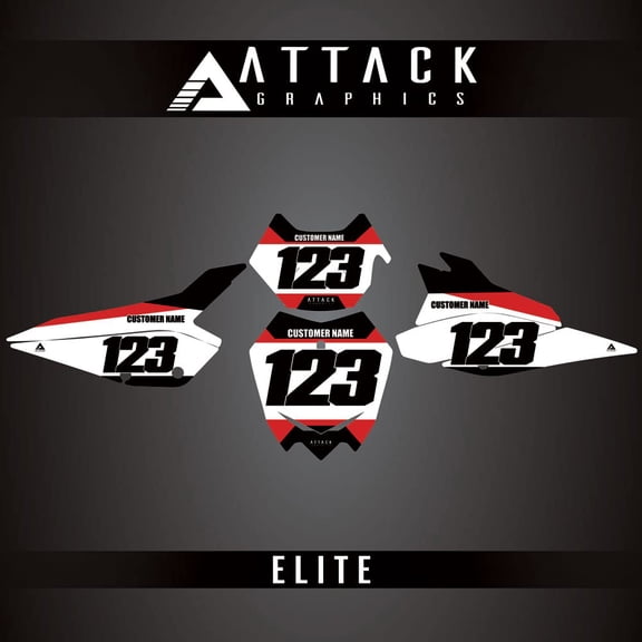 Attack Graphics Elite Number Plate Backgrounds for Beta 250 RR 2022