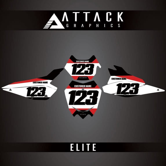 Attack Graphics Elite Number Plate Backgrounds for Beta 250 RR Race Edition 2022