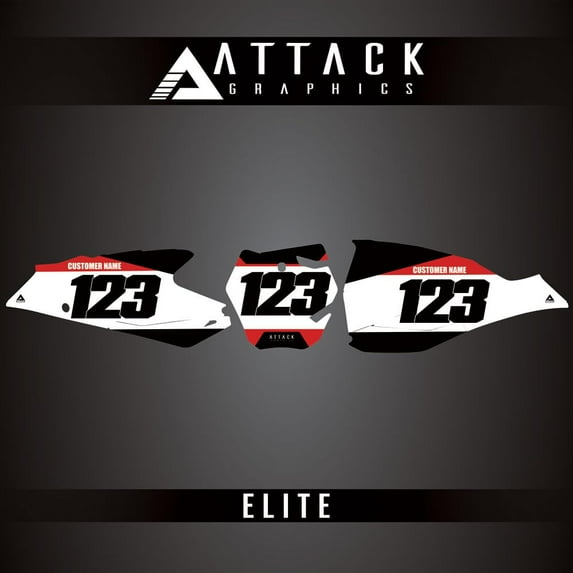 Attack Graphics Elite Number Plate Backgrounds for GASGAS MC 250 2022