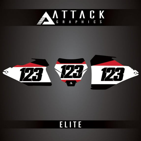 Attack Graphics Elite Number Plate Backgrounds for GASGAS MC 250F 2024