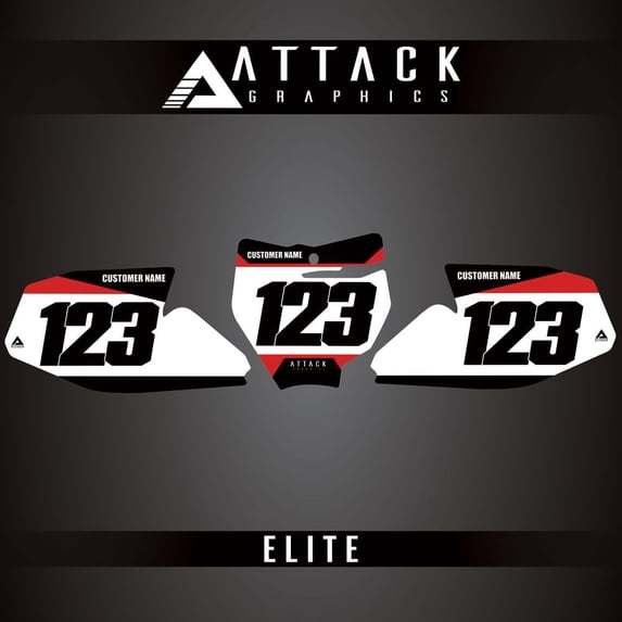 Attack Graphics Elite Number Plate Backgrounds for GASGAS MC 65 2023