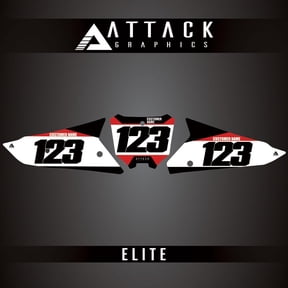 Attack Graphics Elite Number Plate Backgrounds for Honda CRF250R 2024