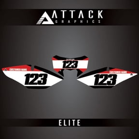 Attack Graphics Elite Number Plate Backgrounds for Honda CRF450RL 2022