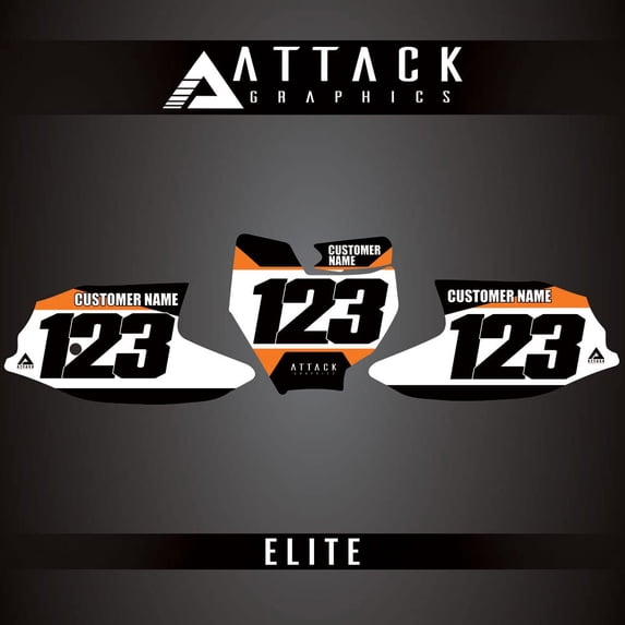 Attack Graphics Elite Number Plate Backgrounds for Husqvarna EE 3 2023