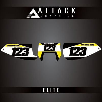 Attack Graphics Elite Number Plate Backgrounds for Husqvarna TE 150 2018