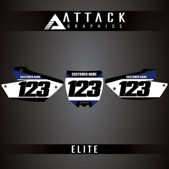 Attack Graphics Elite Restyle Number Plate Backgrounds UFO Restyle Plastic Kit