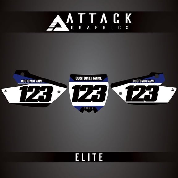 Attack Graphics Elite Restyle Number Plate Backgrounds UFO Restyle Plastic Kit