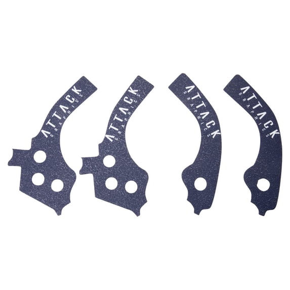 Attack Graphics Frame Grip Tape with Stock Frame Guards Blue