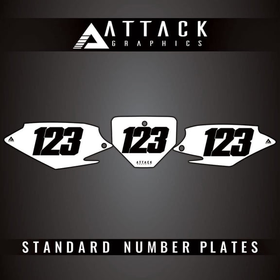 Attack Graphics Number Plate Backgrounds For Honda CRF230F 2019