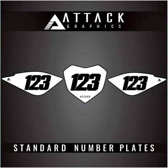Attack Graphics Number Plate Backgrounds for Alta REDSHIFT MX 2017