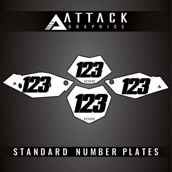 Attack Graphics Number Plate Backgrounds for Beta 390 RR-S 2017