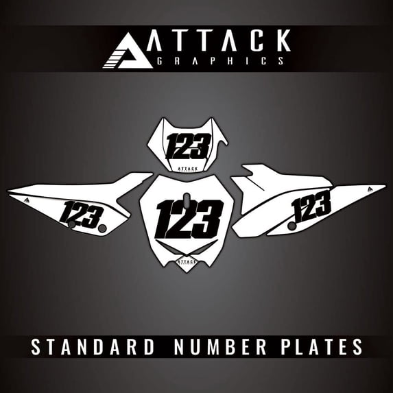 Attack Graphics Number Plate Backgrounds for Beta 430 RR-S 2023