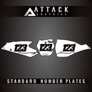 Attack Graphics Number Plate Backgrounds for GASGAS MC 450F Troy Lee Designs 2022